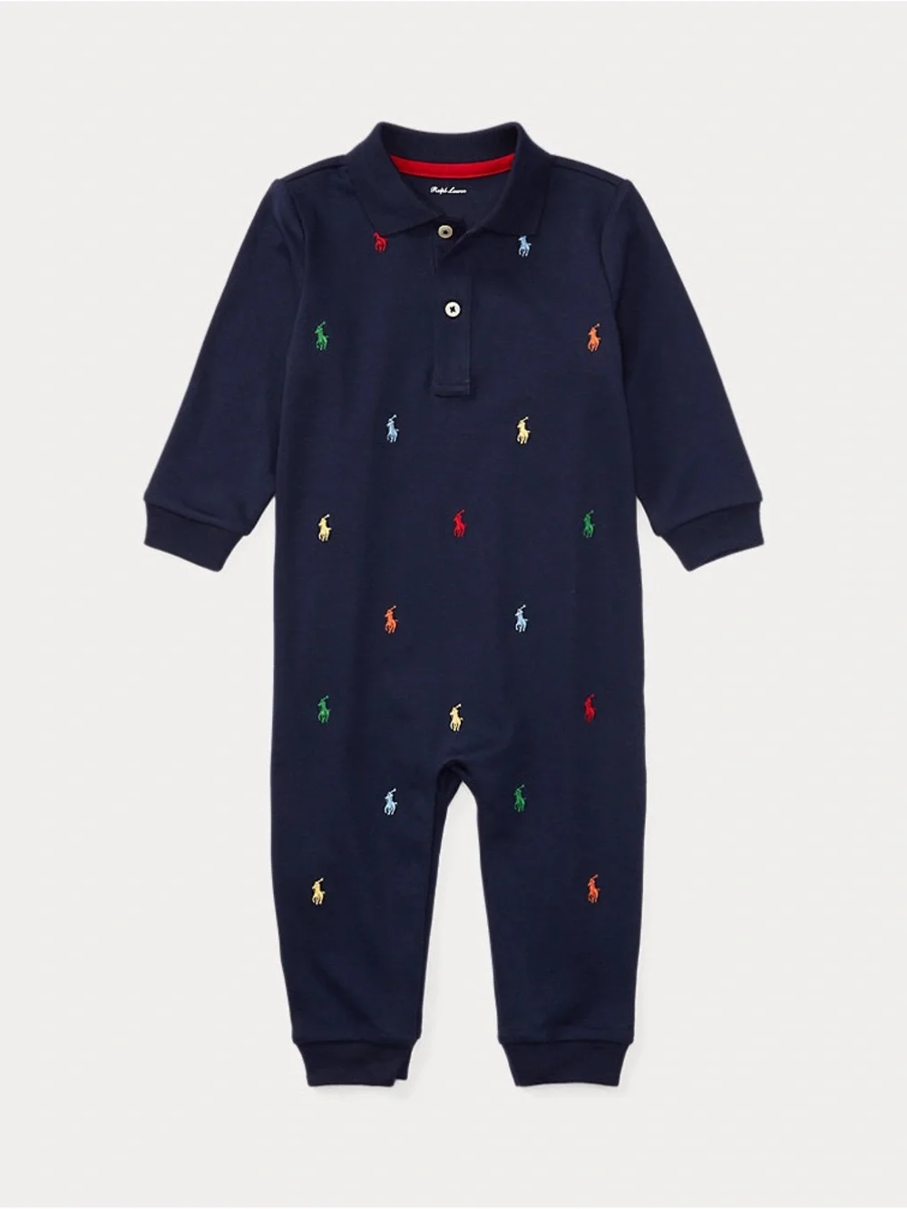 Ralph Lauren Polo Pony Soft Cotton Polo Coverall Size 6 months
